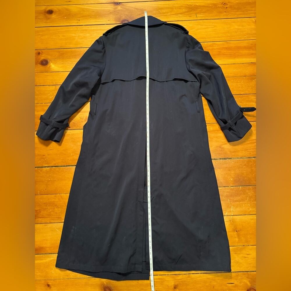 Ralph Lauren Purple Label Wool Trench Coat With Leather Buckles - Picture 11 of 16